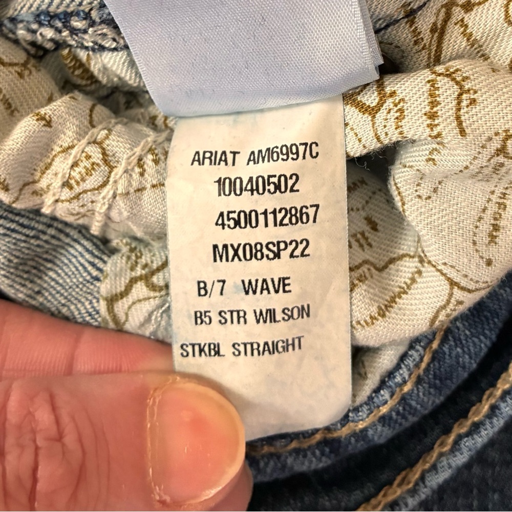 Ariat B5 Slim Fit Straight Leg Boys' Jeans - Picture 9 of 12